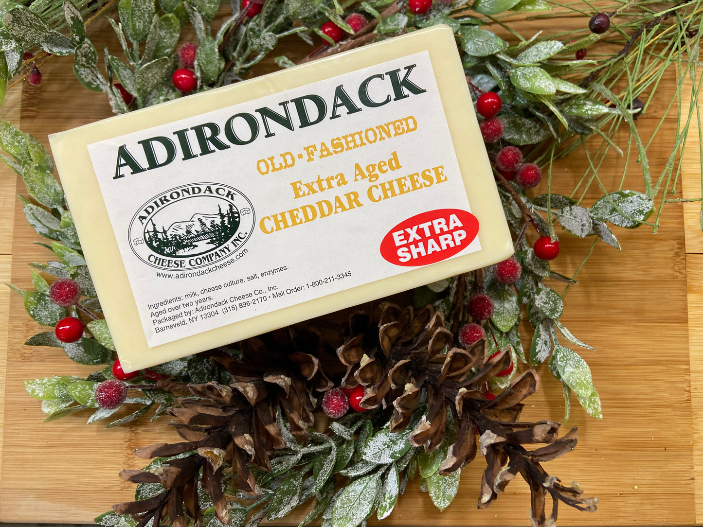 Extra Aged Old Fashioned White Cheddar in approximately 2½ pound Block