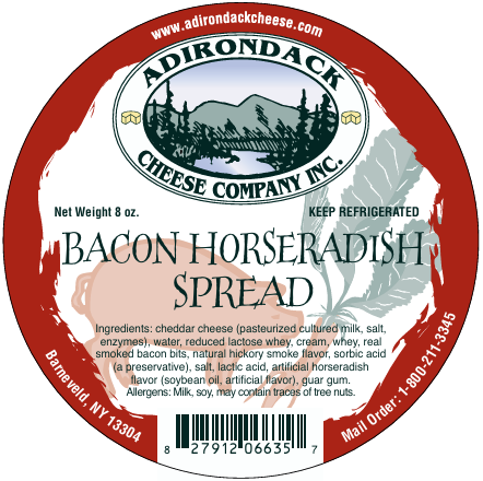 Adirondack Bacon Horseradish Spread 4 or 8 Pack
