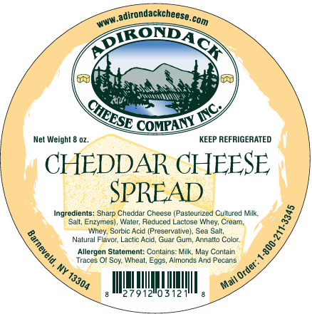 Adirondack Cheddar Spread 4 or 8 Pack