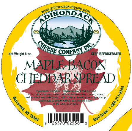 Adirondack Maple Bacon Cheddar Spread 4 or 8 Pack